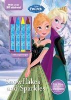 Disney Frozen Snowflakes and Sparkles - With Crayon Keeper! (Paperback) - Parragon Books Ltd Photo