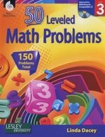 50 Leveled Math Problems - Level 3 (Level 3) (Paperback) - Linda Dacey Photo
