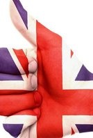British Union Jack Flag Thumbs Up - Blank 150 Page Lined Journal for Your Thoughts, Ideas, and Inspiration (Paperback) - Unique Journal Photo