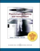 Psychological Testing and Assessment - An Introduction to Tests and Measurement (Paperback, 8th Revised edition) - Ronald Jay Cohen Photo