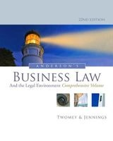 Anderson's Business Law and the Legal Environment, Comprehensive Volume (Hardcover, 22nd Revised edition) - Marianne Jennings Photo