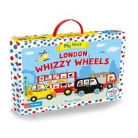 My First London Whizzy Wheels - Four Vehicle-Shaped Board Books in a Carry Case (Board book, Main Market Ed.) - Marion Billet Photo