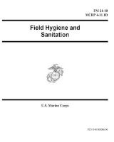 Field Manual FM 21-10 McRp 4-11.1d Field Hygiene and Sanitation (Paperback) - United States Governmen Us Marine Corps Photo