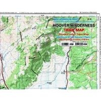 Hoover Wilderness Region Trail Map- - Shaded-Relief Topo Map (Sheet map, folded) - Tom Harrison Maps Photo