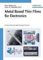 Metal Based Thin Films for Electronics (Hardcover, Revised and Enl) - Jeffrey C Hooke Photo