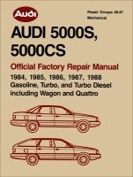 Audi 5000s, 5000cs Official Factory Repair Manual 1984-88 - Gasoline, Turbo 7 Turbo Diesel, Including Wagon and Quattro (Paperback) - Audi of America Photo
