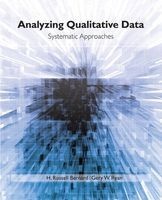 Analyzing Qualitative Data - Systematic Approaches (Paperback, New) - HRussell Bernard Photo