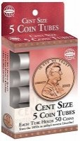 Cent Size 5 Coin Tubes (Hardcover) - Whitman Publishing Photo