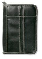 Distressed Leather-Look(tm) Black with Stitching Accent LG - Zondervan Photo