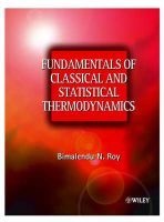 Fundamentals of Classical and Statistical Thermodynamics (Hardcover) - Bimalendu Narayan Roy Photo