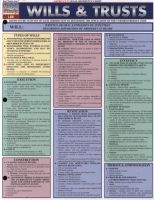 Wills & Trusts Laminate Reference Chart (Poster) - BarCharts Inc Photo
