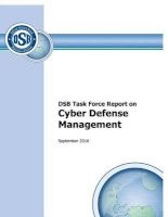 Defense Science Board Task Force Report on Cyber Defense Management September 2016 (Paperback) - U S Department of Defense Photo