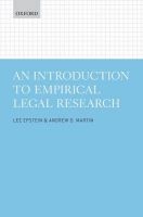 An Introduction to Empirical Legal Research (Paperback, New) - Lee Epstein Photo