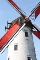 Windmill in Bruges Belgium Journal - 150 Page Lined Notebook/Diary (Paperback) - Cs Creations Photo