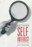 Beyond Self-interest (Paperback, 2nd) - Jane J Mansbridge Photo