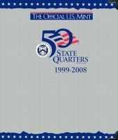 The Official U.S. Mint 50 State Quarters P & D Album (Hardcover) - H E Harris Company Photo