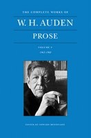 The Complete Works of W. H. Auden, Volume V - Prose: 1963-1968 (Hardcover) - WH Auden Photo