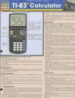 TI-83 Plus Calculator (Poster) - BarCharts Inc Photo