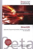 Direct2D (composed of Wikipedia articles) (Paperback) - Lambert M Surhone Photo