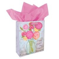 Gift Bag Small - Flowers Grace Peace (Hardcover) - Christian Art Gifts Photo