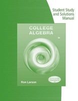 Student Solutions Manual for Larson's College Algebra, 9th (Paperback, 9th) - Ron Larson Photo