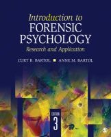 Introduction to Forensic Psychology - Research and Application (Paperback, 3rd Revised edition) - Anne M Bartol Photo