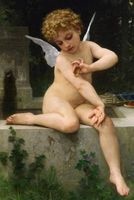 Cupid with Butterfly by William-Adolphe Bouguereau - 1888 - Journal (Blank / Li (Paperback) - Ted E Bear Press Photo