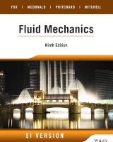 Fluid Mechanics (Paperback, 9th Student international edition) - Robert W Fox Photo