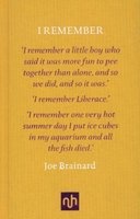 I Remember (Hardcover) - Joe Brainard Photo