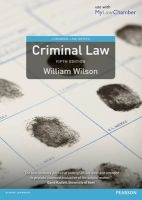 Criminal Law - Mylawchamber Pack (Paperback, 5th Revised edition) - William Wilson Photo
