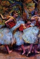 ''Three Dancers Blue Skirts Red Blouses'' by Edgar Degas - Journal (Blank / Lined) (Paperback) - Ted E Bear Press Photo