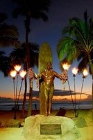 The Duke at Sunset Kahanamoku Statue in Waikiki Hawaii Journal - 150 Page Lined Notebook/Diary (Paperback) - Cool Image Photo
