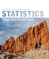 Statistics - From Data to Decision (Hardcover, 2nd Revised edition) - Ann E Watkins Photo