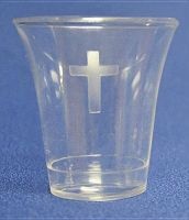 Swanson Communion Cups Clear with Cross - Swanson Christian Products Photo
