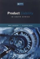 Product Liability in South Africa (Paperback) - Max Loubser Photo