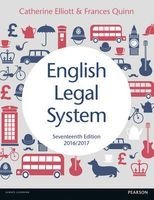 English Legal System 2016-17 (Paperback, 17th New edition) - Catherine Elliott Photo