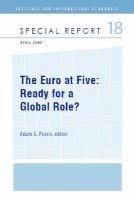 The Euro at Five - Ready for a Global Role? (Paperback, New) - Adam S Posen Photo