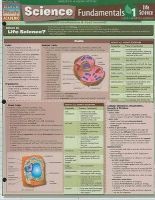 Science Fundamentals 1 - Life Science: Cells, Plants, Animals (Poster) - BarCharts Inc Photo