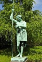 Statue of an Amazon in the Botanical Gardens in Copenhagen Denmark Journal - 150 Page Lined Notebook/Diary (Paperback) - Cs Creations Photo