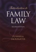 Introduction to Family Law (Paperback, 2nd edition) - PJ Visser Photo