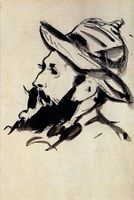 "Head of a Man Claude Monet" by Edouard Manet - 1874 - Journal (Blank / Lined) (Paperback) - Ted E Bear Press Photo