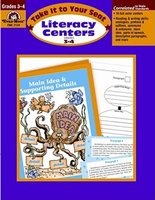 Literacy Centers, Grades 3-4 (Paperback) - Evan Moor Educational Publishers Photo