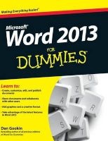 Word 2013 for Dummies (Hardcover) - Dan Gookin Photo