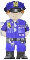 Policeman's Safety Hints - Little People Shape Books (Board book) - Giovanni Caviezel Photo