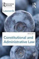 Constitutional and Administrative Lawcards 2012-2013 (Paperback, 8th Revised edition) - Routledge Photo