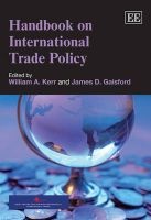 Handbook on International Trade Policy (Paperback) - William A Kerr Photo