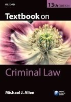 Textbook on Criminal Law (Paperback, 13th Revised edition) - Michael Allen Photo