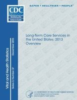 Long-Term Care Providers and Services Users in the United States - Data from the National Study of Long-Term Care Providers, 2013-2014 (Paperback) - U S Department of Healt Human Services Photo