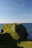 Dunseverick Castle Ruins in Northern Ireland - Blank 150 Page Lined Journal for Your Thoughts, Ideas, and Inspiration (Paperback) - Unique Journal Photo