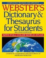 Webster's Dictionary & Thesaurus for Students - With Full Color World Atlas (Paperback, 2nd) - Merriam Webster Photo
